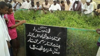 ظهور اسم الجلالة علي مقبرة الشهداء بطابت طابت مقبرة