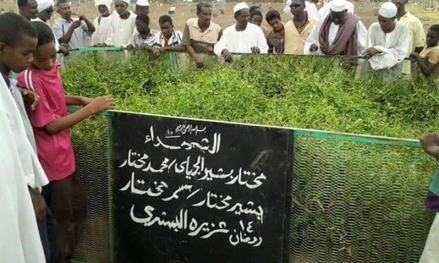 ظهور اسم الجلالة علي مقبرة الشهداء بطابت طابت مقبرة