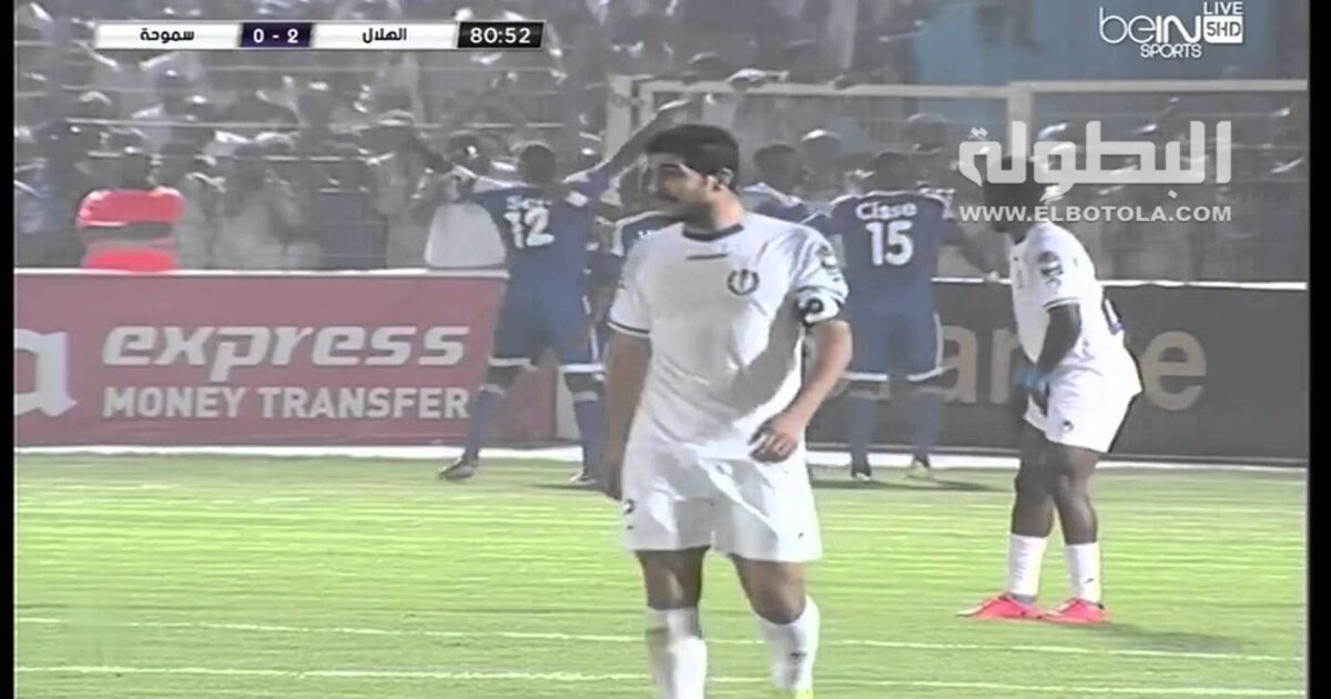 طرد نزار حامد في منتصف الشوط الأول من لقاء الهلال وانيمبا 20994