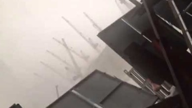 فيديو ثاني للحظة سقوط الرافعة في المسجد الحرام 23214