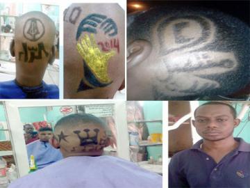 النحت على الرؤوس حلاق