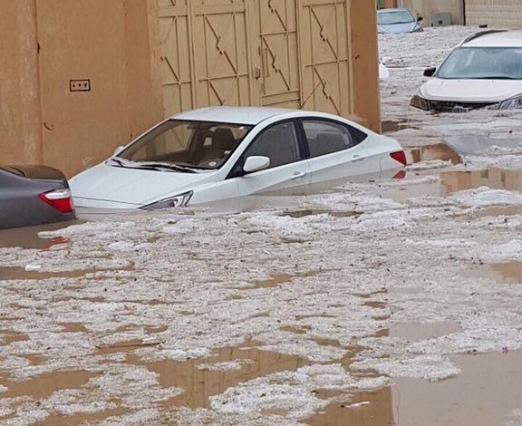 أمطار غزيرة في السعودية3