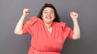 المرأة الممتلئة سمينة