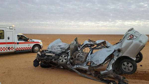 سائق إسعاف يتفاجأ أثناء مباشرته حادثاً بمصرع عمته وابنها سائق اسعاف