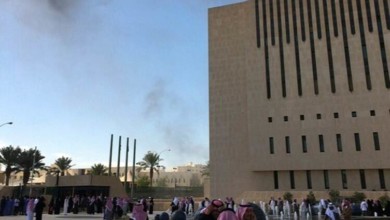 حريق بالتلفزيون السعودي