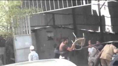 بالفيديو.. مضاربة بين مصري وسوداني أمام ورشة بالمدينة 33853
