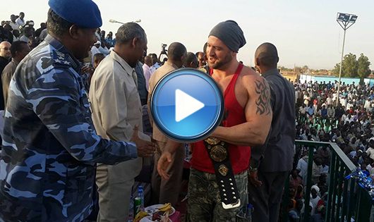 بالفيديو والصور ...تعرف على نجوم المصارعة الدولية بالخرطوم ...حوار حول أول مصارعة عالمية بالسودان 474747