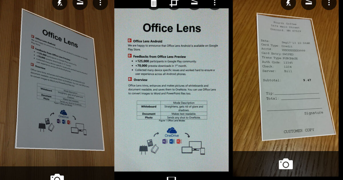 أفضل تطبيق لتصوير المُستندات الورقية وحفظها على الموبايل OfficeLensDroid