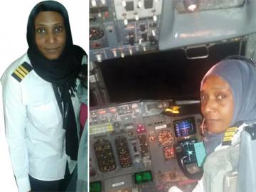 حبيبي خاف يوم الذهاب في بساط الريح المهاب..’’ الحاجة عثمان’’ أول سودانية توكل إليها قيادة طائرة طيار الحاجة عثمان