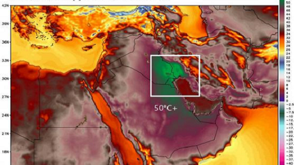 الحرارة استعرت بالكويت وسجلت أعلى درجة على وجه الأرض الكويت