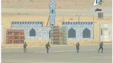 تدريب عسكري على اقتحام مسجد بحضور السيسي 600