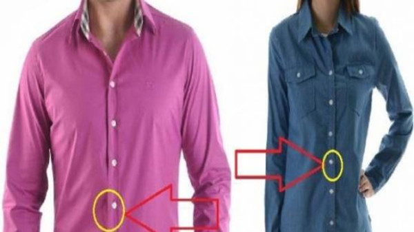 5 أسباب لوضع أزرار الرجال على اليمين والنساء على اليسار قمصان
