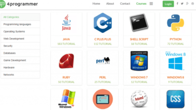 4programmer موقع يجمع أكثر من ألف كورس تقني مجاني كورسات - 4programmer موقع يجمع أكثر من ألف كورس تقني مجاني
