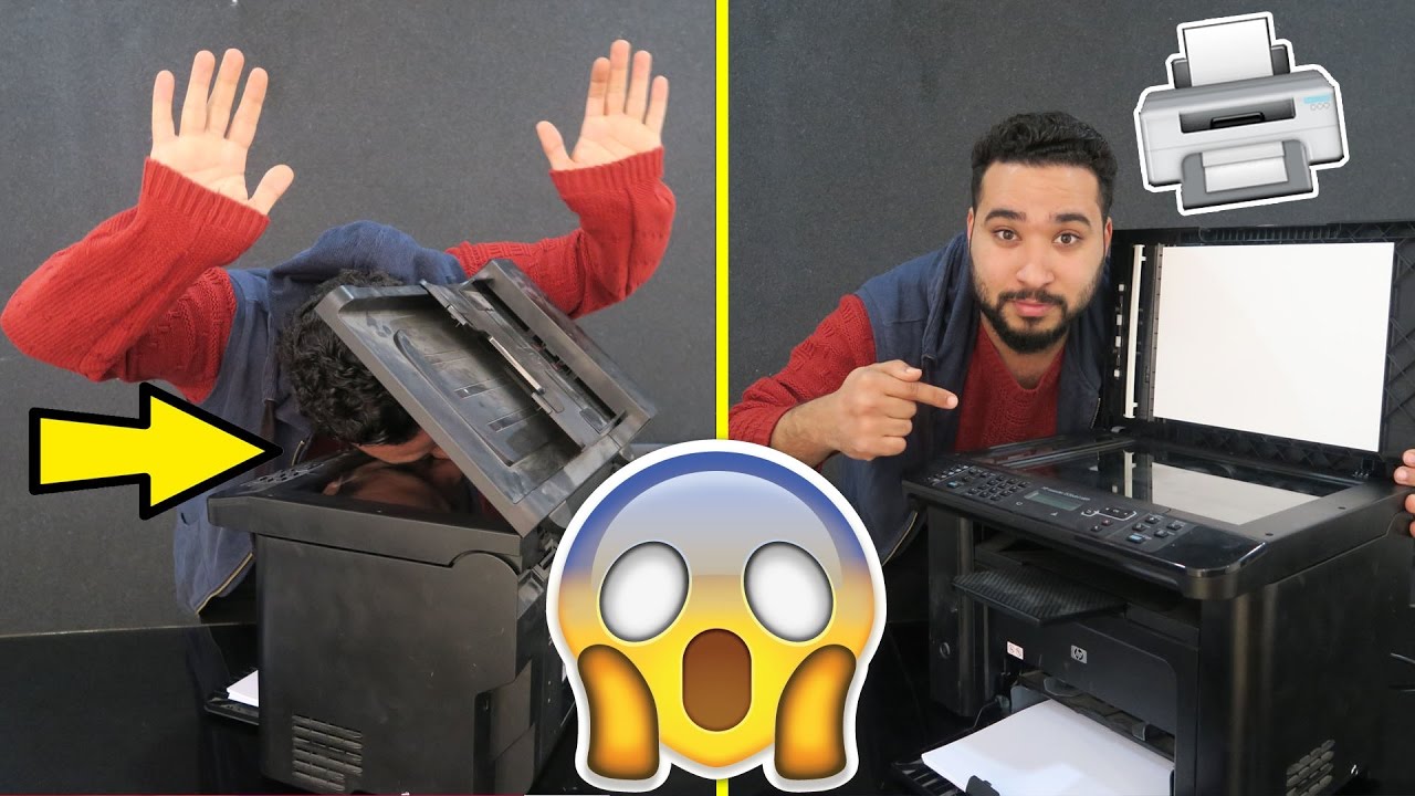 وضع وجهه بآلة الطباعة فكانت تلك النتيجة الغريبة ! 49962