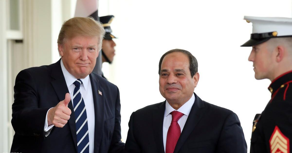 السيسي وترامب يبحثان هاتفيا سد النهضة والازمة الليبية. 1 937690