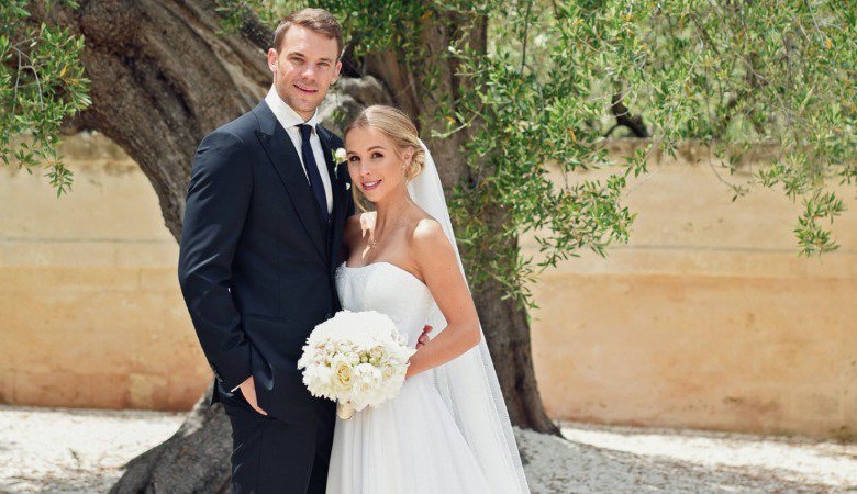 نوير يتحدى الاصابة في يوم عرسه نوير