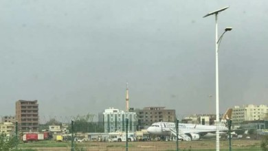 عاجل : انحراف طائرة سورية من مدرج مطار الخرطوم اثناء هبوطها 33444
