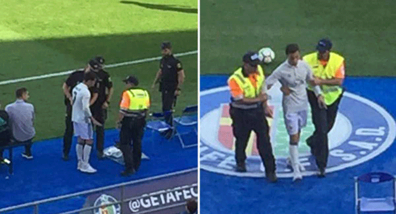 لحظة اعتقال "رونالدو" في مباراة خيتافي image 1