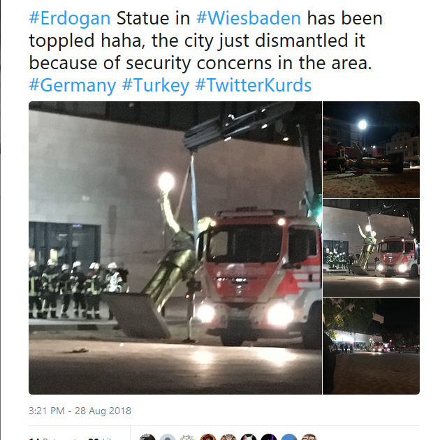 شاهد.. إزالة تمثال أردوغان الذهبي من مدينة ألمانية Capture 3