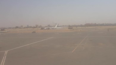 تصادم طائرتين بمطار الخرطوم