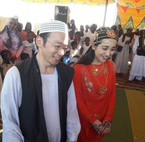 زواج يابانيين على الطريقة السودانية بعد اعتناقهم الإسلام زواج ياباني