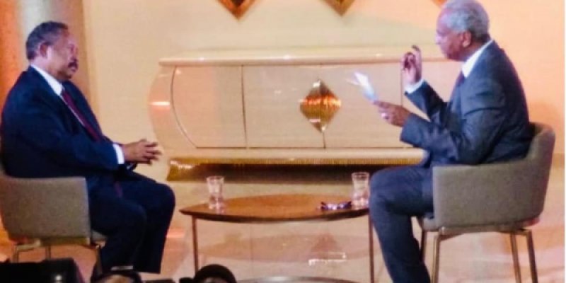 ابرز ما جاء في لقاء رئيس الوزراء السوداني محمد حمدوك التلفزيوني حمدوك في التلفزيون