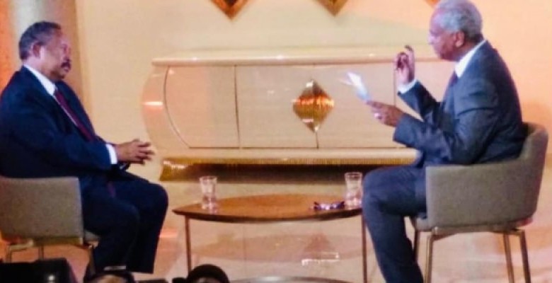 ابرز ما جاء في لقاء رئيس الوزراء السوداني محمد حمدوك التلفزيوني حمدوك في التلفزيون
