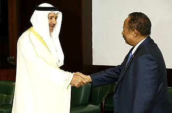 حمدوك يؤكد متانة العلاقات السودانية الكويتية حمدوك كويتي
