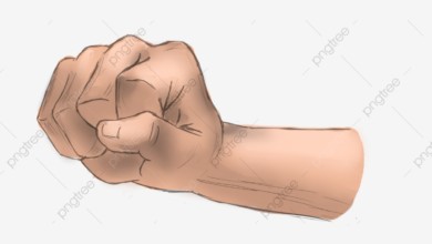 pngtree hand painted manpower fist hand movement png image 3886967