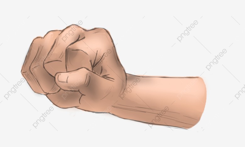 فَقَدَ ذراعه نتيجة زرع “فراشة” بالخطأ في مستشفى علياء بمدني.. مأساة “عم ميرغني” pngtree hand painted manpower fist hand movement png image 3886967