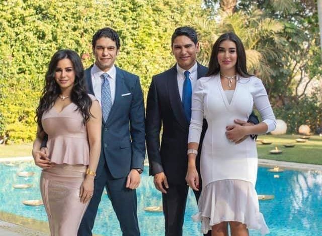 صور عقد قران رجل الأعمال أحمد أبو هشيمة والفنانة ياسمين صبري هند صبري احمد ابو هشيمة