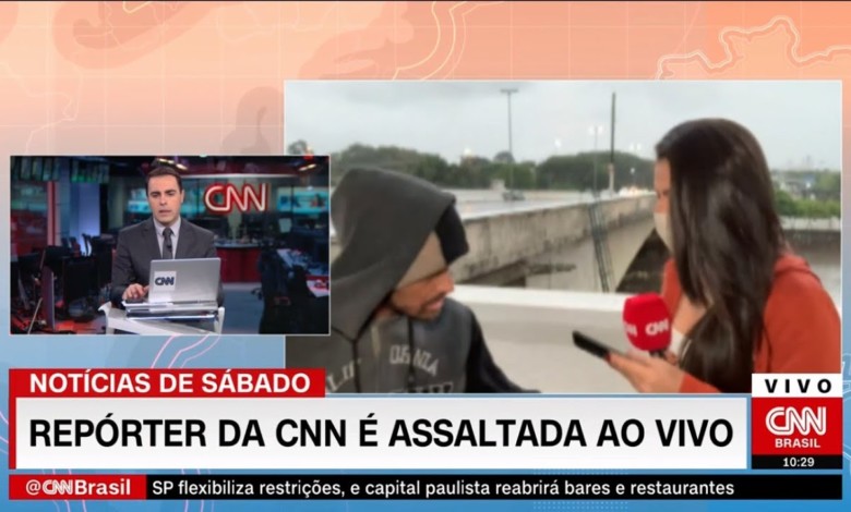 فيديو.. مراسلة تليفزيونية تتعرض للسطو المسلح على الهواء 270164