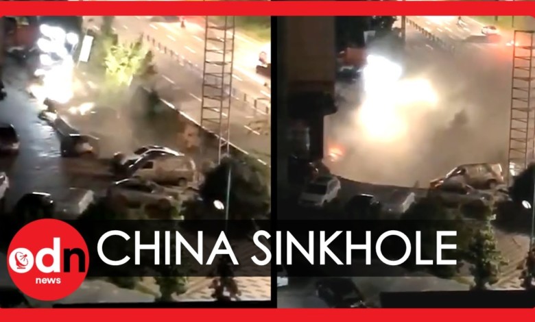 بالفيديو.. انشقاق الأرض أمام مول صيني وابتلاع 21 سيارة! 280774