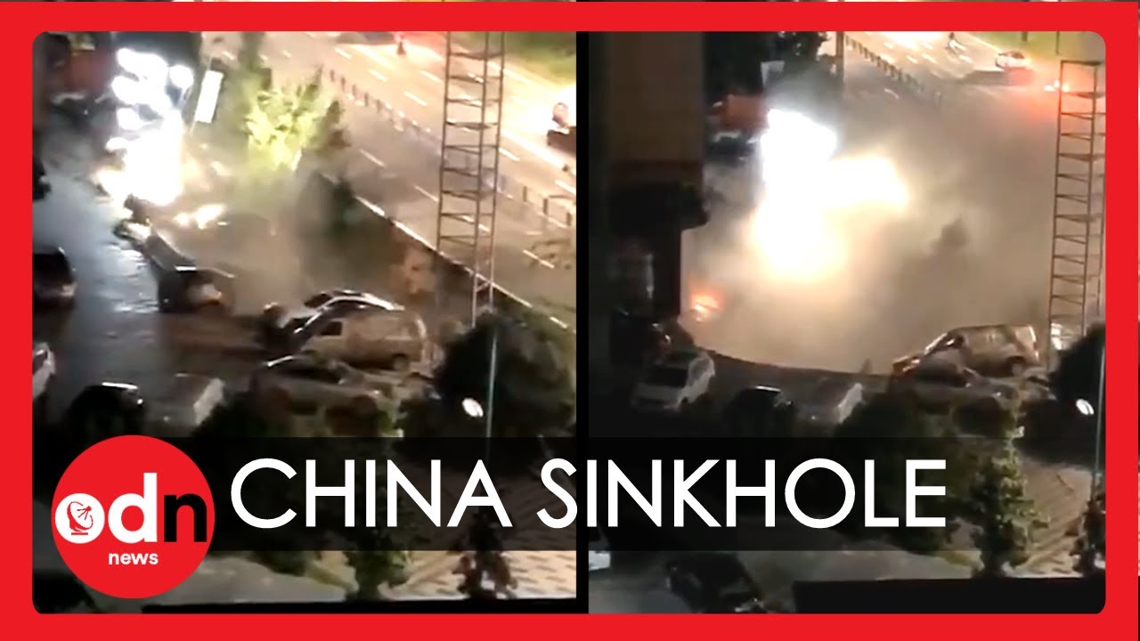 بالفيديو.. انشقاق الأرض أمام مول صيني وابتلاع 21 سيارة! 280774