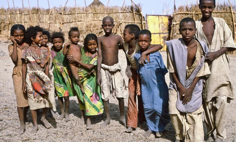 اطفال سودانيين 1984