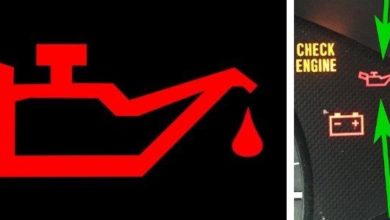 سيارة تحذير ضغط الزيت