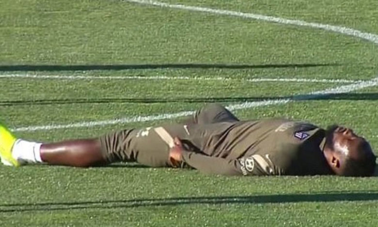 بالفيديو.. رعب في تدريبات أتلتيكو مدريد بعد إغماء ديمبيلي ديمبيلي