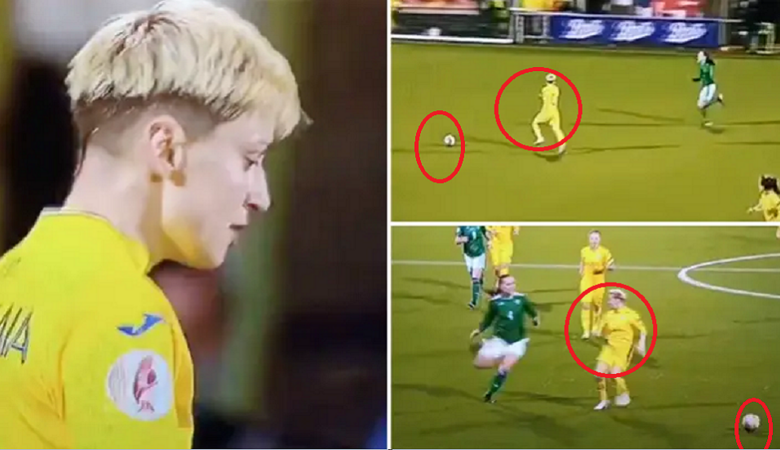 شاهد لاعبة أوكرانيا ترتكب خطأ وصف بـ الأسخف في تاريخ كرة القدم لاعبة