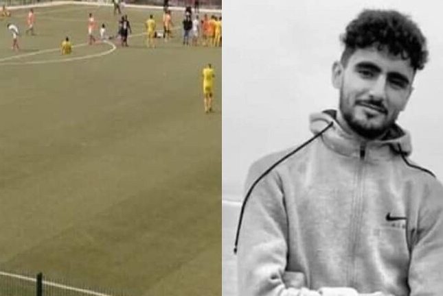 شاهد لحظة سقوط اللاعب المغربي الساقي داخل الملعب قبل وفاته وفاة لاعب1