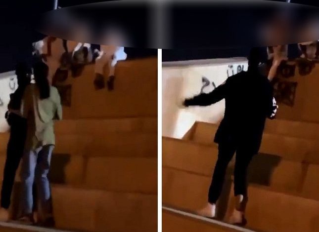 شاهد.. فتاة تتحدى شباب بعدما هددها أحدهم بالضرب: أبيك الحين تجرب فتاة 1