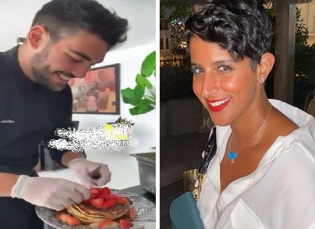 شاهد.. الفنانة الكويتية نورة العميري تغازل شيف: والله ما في بان كيك إلا أنت نورة العميري