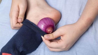 البصل اسفل القدم