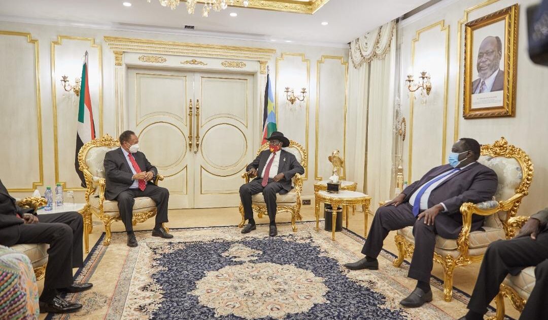 حمدوك يختتم زيارته الرسمية لجنوب السودان حمدوك جنوب السودان