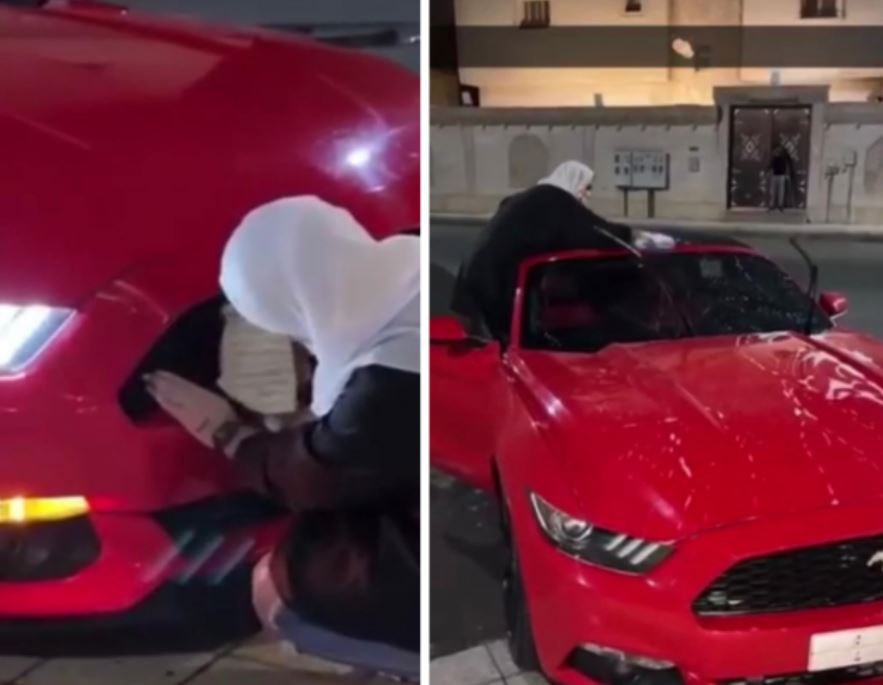 شاهد: مشروع مغسلة سيارات متنقلة بفكرة جديدة تديرها فتاتان سعوديتان مغسلة سيارات