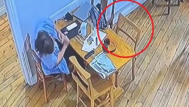 فتاة في مطعم