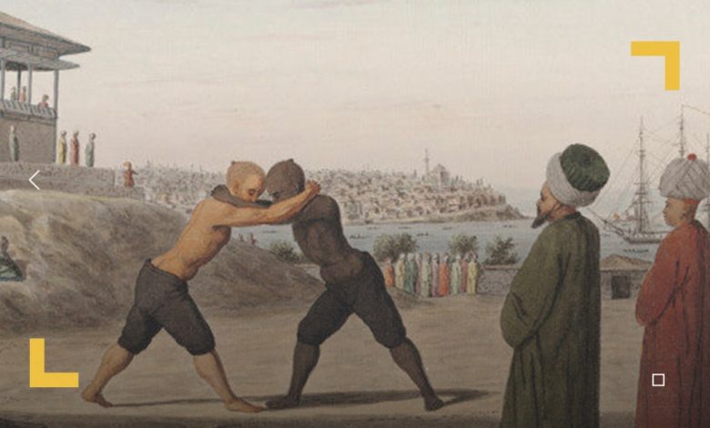 المصارعة في تاريخ المسلمين