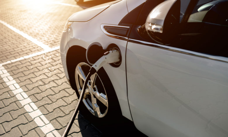 electric car charging station street