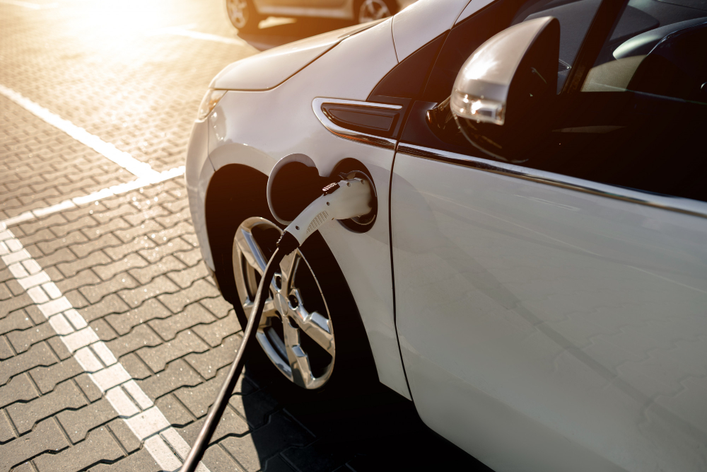 electric car charging station street