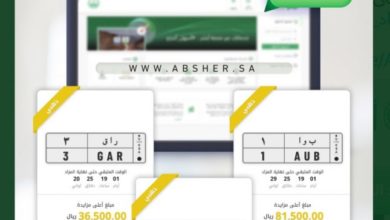 أسعار لوحات أرقام السيارات