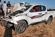 نجاة مدير عام وزير التربية و التعليم من حادث سير بطريق مروي حادث
